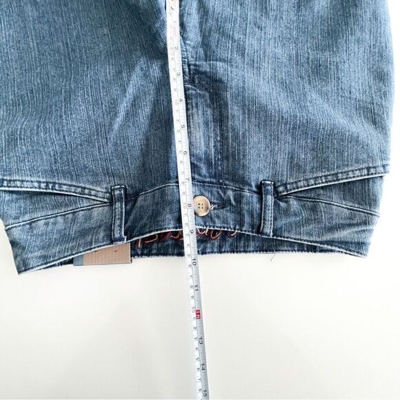 Reitmans Contrast Wide Leg Denim Trousers Blue Jeans Women's Size 5 NWT - Picture 6 of 9